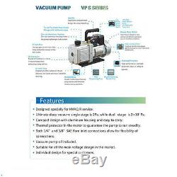 4.5CFM 1/2HP two Stage Vacuum Pump Air Conditioning Refrigeration Vacuum15µ