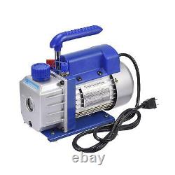 4 CFM Vacuum Pump Rotary Vane 1/2HP HVAC AC Refrigerant Air Conditioning R134a