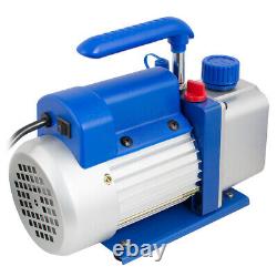 4CFM 1/3HP Air Vacuum Pump R134a AC Manifold Gauge Set Air Conditioning Systems