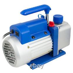 4CFM 1/3HP Air Vacuum Pump R134a HVAC Refrigeration AC Manifold Gauge Set Kit