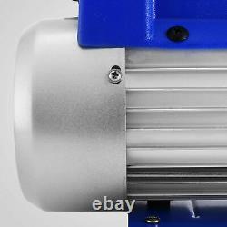 4CFM 1/3hp Air Vacuum Pump HVAC Refrigeration AC Manifold Gauge Set R134a Kit