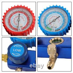 4CFM HVAC 1/3HP 110V 60Hz & A/C Refrigeration Kit Manifold Gauge Air Vacuum Pump