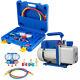4cfm Vacuum Pump Hvac 1/3hp Air Conditioning R134a A/c Refrigerant Recharging
