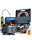 4cfm Air Conditioning Vacuum Pump W Refrigerant Leak Detector & Gauge Set 1/3hp