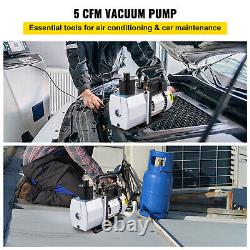 5 CFM Vacuum Pump 2 Stage 1/2HP Rotary HVAC/Auto AC 40Miron Air Conditioning