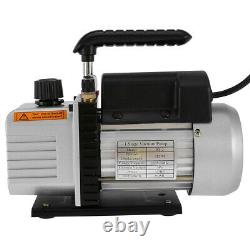 5 CFM Vacuum Pump Rotary Vane 1/3HP HVAC AC Refrigerant Air Conditioning