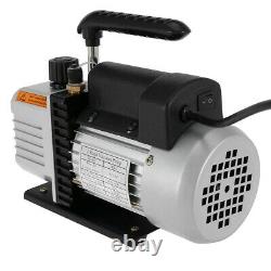 5 CFM Vacuum Pump Rotary Vane 1 Stage 1/3HP HVAC AC Refrigerant Air Conditioning