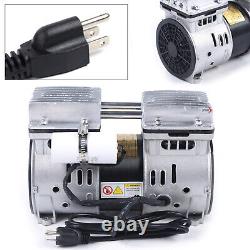 550W Oilless Vacuum Pump Oil Free Air Compressor Piston Compressor Pump 67 L/min