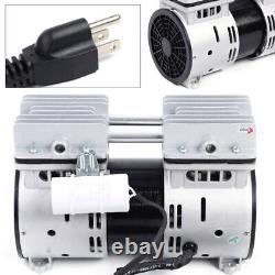 550W Oilless Vacuum Pump Oil Free Air Compressor Piston Compressor Pump 67 L/min