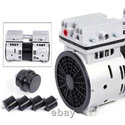 550W Oilless Vacuum Pump Oil Free Air Compressor Piston Compressor Pump 67 L/min