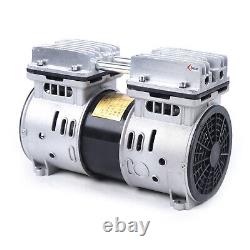 550W Oilless Vacuum Pump Oil Free Air Compressor Piston Compressor Pump 67 L/min