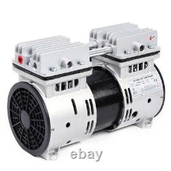 550W Oilless Vacuum Pump Oil Free Air Compressor Piston Compressor Pump 67 L/min