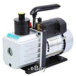 5CFM Vacuum Pump 1/3 HP + R134A R134a A/C HVAC Air Condition Manifold Gauge