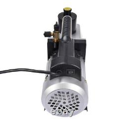 5CFM Vacuum Pump Rotary Refrigerant Air Conditioning Vane 2 Stage 1/2HP HVAC New