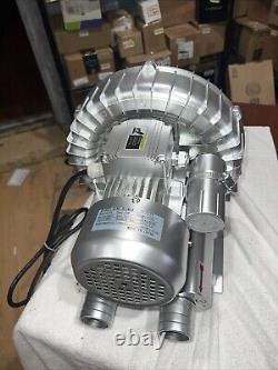 750W Industrial High Pressure Vortex Vacuum Pump 380V 3PH Dry Air Blower