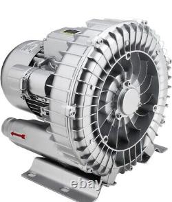 750W Industrial High Pressure Vortex Vacuum Pump 380V 3PH Dry Air Blower