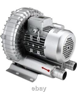 750W Industrial High Pressure Vortex Vacuum Pump 380V 3PH Dry Air Blower