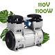 7cfm Oilless Vacuum Pump Industrial Air Compressor Oil Free Piston Pump 1100w Us