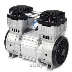 7CFM Oilless Vacuum Pump Industrial Air Compressor Oil Free Piston Pump 1100W US