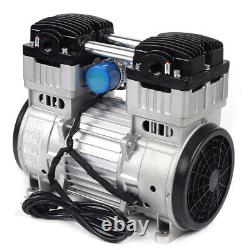 8-bar Oilless Vacuum Pump Industrial Air Compressor Oil Free Piston Pump 1100W
