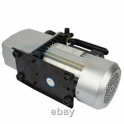 8CFM 1HP 2-Stage Air Vacuum Pump 320ML Refrigerant Tool 110V HVAC R134a R410a