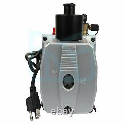 8CFM 1HP 2-Stage Air Vacuum Pump HVAC 110V 60Hz R134a R410a Refrigerant Tool