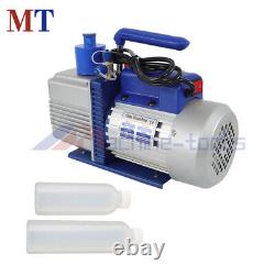 9.6CFM 1 HP Single Stage Rotary Vane HVAC Air Vacuum Pump With Oil Bottle