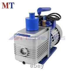 9.6CFM 1 HP Single Stage Rotary Vane HVAC Air Vacuum Pump With Oil Bottle