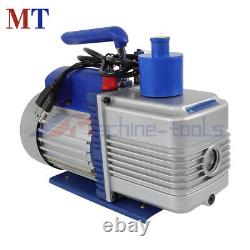 9.6CFM 1 HP Single Stage Rotary Vane HVAC Air Vacuum Pump With Oil Bottle