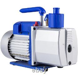 9CFM 2 Stages Vacuum Pump 1HP Air Conditioning 25 microns R12 R134a 2000 r/min