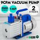 9cfm 2 Stages Vacuum Pump 1hp Air Conditioning 3x10-1pa 25 Microns Oil Capacity