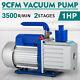 9cfm 2 Stages Vacuum Pump 1hp Air Conditioning R22 R410a Oil Capacity R12 R134a
