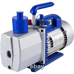 9CFM 2 Stages Vacuum Pump 1HP Air Conditioning R22 R410a Oil capacity R12 R134a