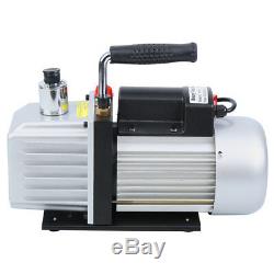 9CFM Rotary Vane Vacuum Pump 3/4HP HVAC AC Refrigerant Air Conditioning