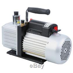 9CFM Rotary Vane Vacuum Pump 3/4HP HVAC AC Refrigerant Air Conditioning