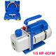 A/c Manifold Gauge Set R134a R410a R22 R12 With 1/3 Hp 4cfm Air Vacuum Pump
