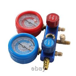 AC Manifold Gauge set 1/4HP 3 CFM Air Vacuum Pump HVAC+R134A Kit AC A/C New