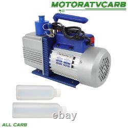 ALL-CARB 110V 9.6 CFM 1 HP Dual-Stage Rotary Vane HVAC Air Vacuum Pump