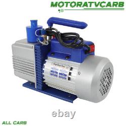 ALL-CARB 110V 9.6 CFM 1 HP Dual-Stage Rotary Vane HVAC Air Vacuum Pump