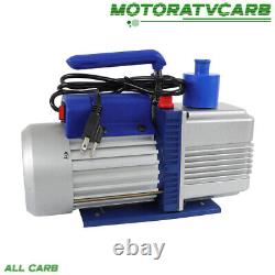 ALL-CARB 110V 9.6 CFM 1 HP Dual-Stage Rotary Vane HVAC Air Vacuum Pump