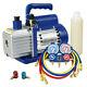 Air Condition A/c R134a With 3,5cfm Vacuum Pump Kit R134a Hvac Manifold
