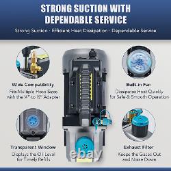 Air Conditioner Vacuum Pump 3.5 cfm HVAC Coolant Repair Recharging & Evacuation