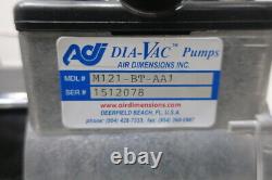 Air Dimensions M121-BT-AA1 Dia-vac Vacuum Pump 1/12hp 115v-ac