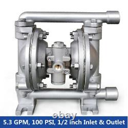 Air-Operated Double Diaphragm Pump 5.3GPM 1/2'' Inlet & Outlet Petroleum Fluids