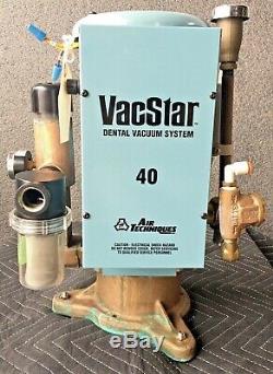 Air Techniques VacStar 40 VS40 Dental Wet-Ring 2 Horsepower Vacuum Pump 230 Volt