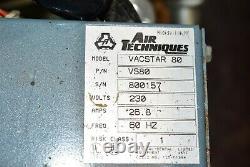 Air Techniques VacStar 80 Dental Vacuum Pump System Suction Unit FOR PARTS