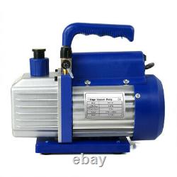 Air Vacuum Pump HVAC Refrigeration A/C Manifold No-flutter Gauge Combo 1/3 HP