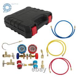 Air Vacuum Pump Manifold Gauge Set 1/3HP 4CFM HVAC AC Refrigerant Kit