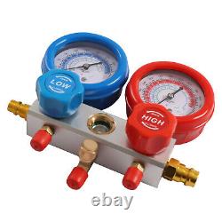 Air Vacuum Pump Manifold Gauge Set 3 CFM HVAC + Kit AC A/C 110V VK125 HOT