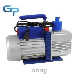 Air Vacuum Pump Single Stage Rotary Vane HVAC 9.6CFM 1HP With Two Oil Bottles